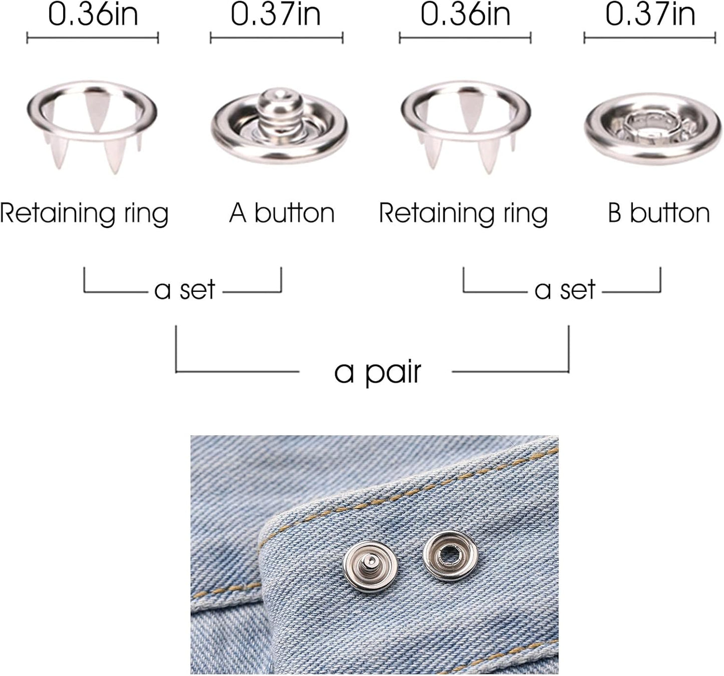 Handheld Button Pliers with 100 Buttons