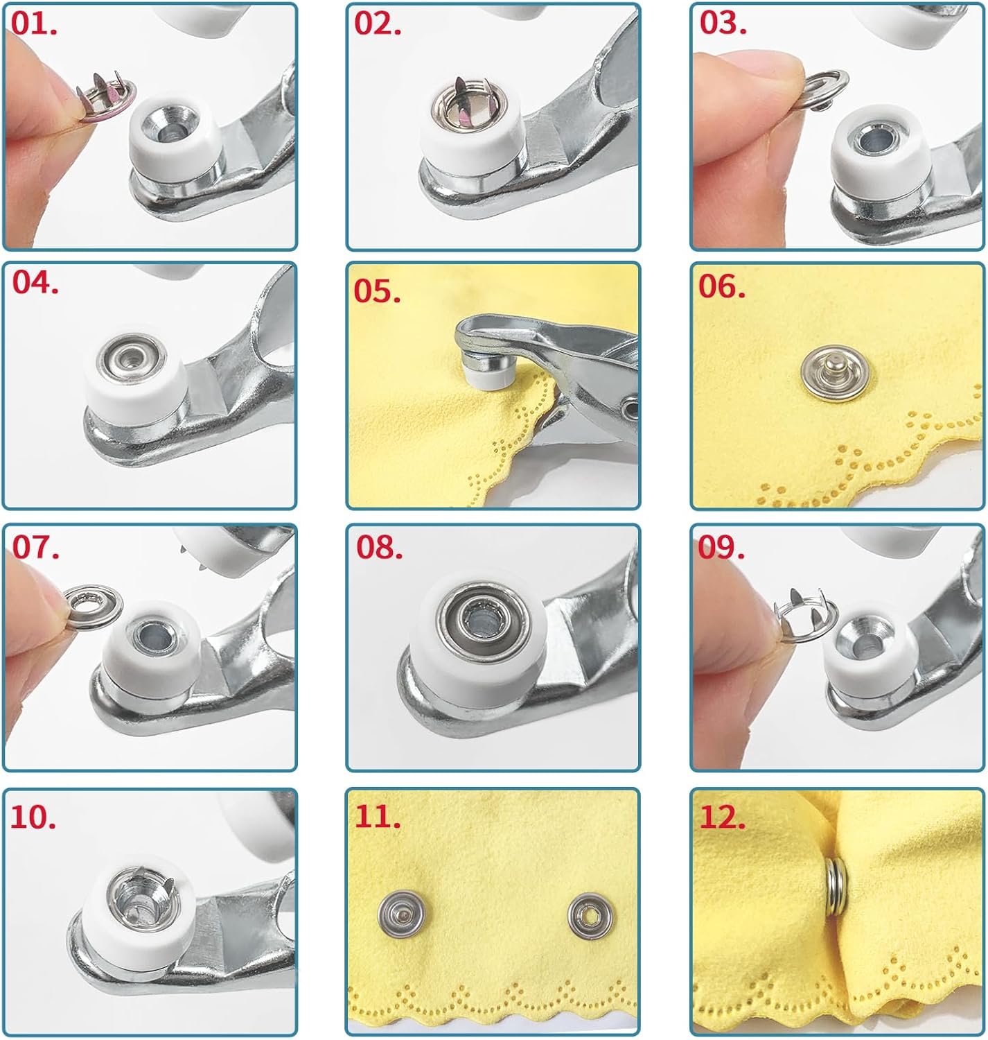 Handheld Button Pliers with 100 Buttons