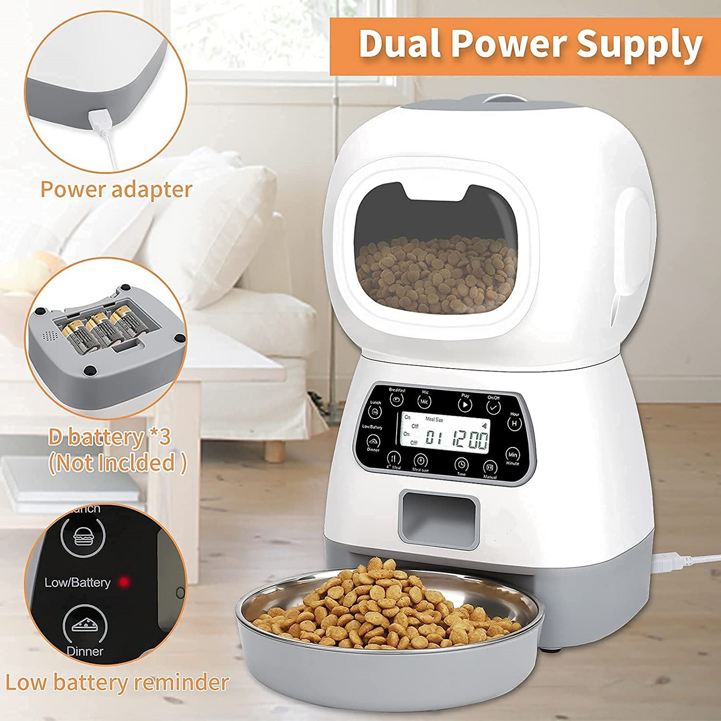 Smart APP Pet Feeder Cat Dog Food Automatic Dispenser